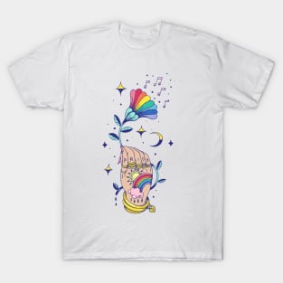 Pride month rainbow flower T-Shirt